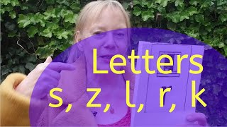 Letters S, Z, L, R en K
